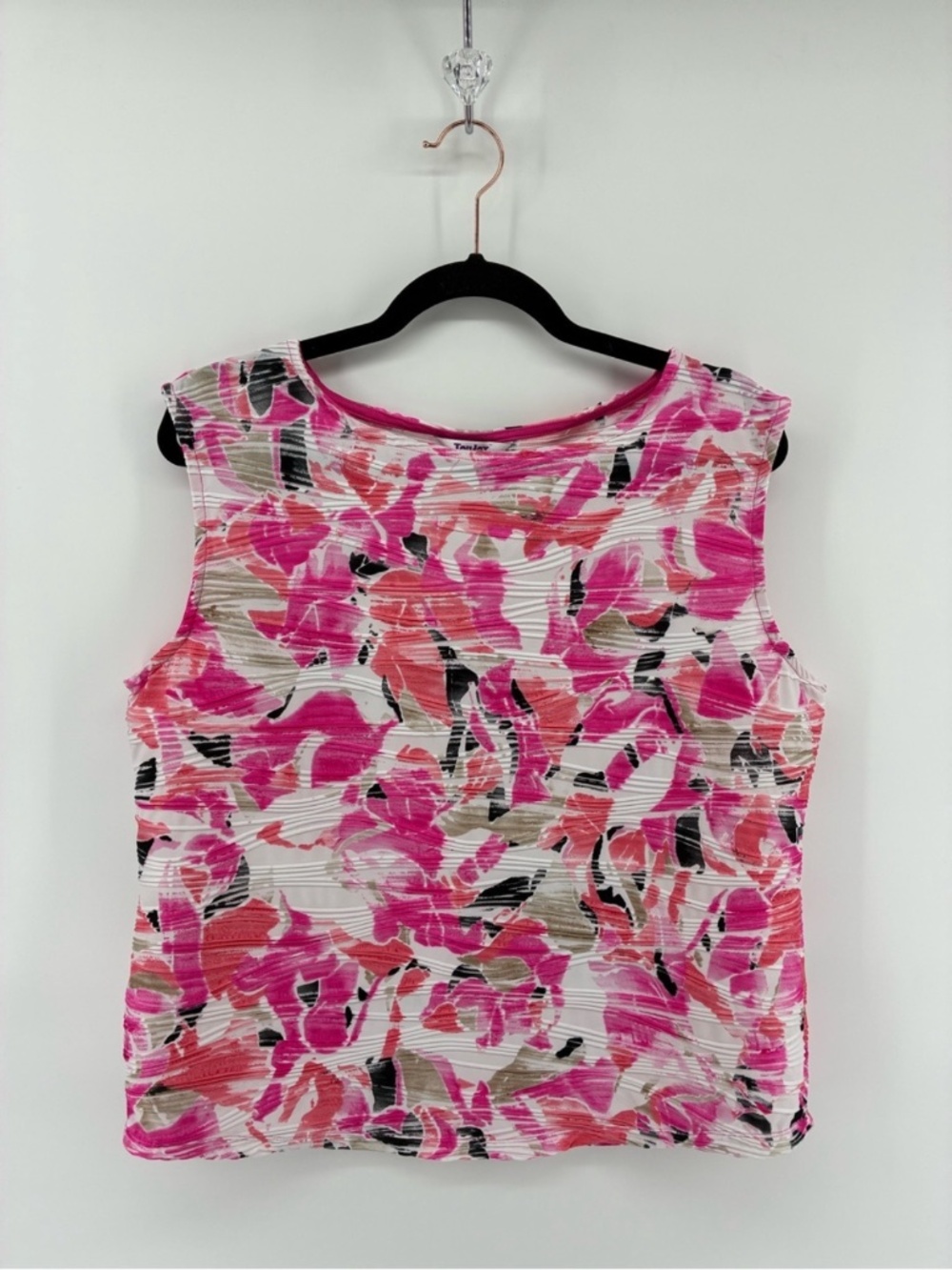 MASSIVE $10 SALE Sleeveless Pink Abstract Print Tank Top